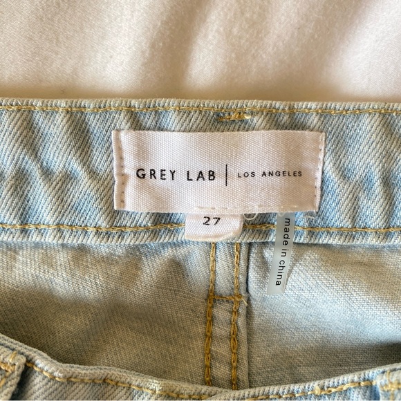 Grey Lab Light Wash High Rise Wide Leg Jeans 27 - Picture 7 of 7